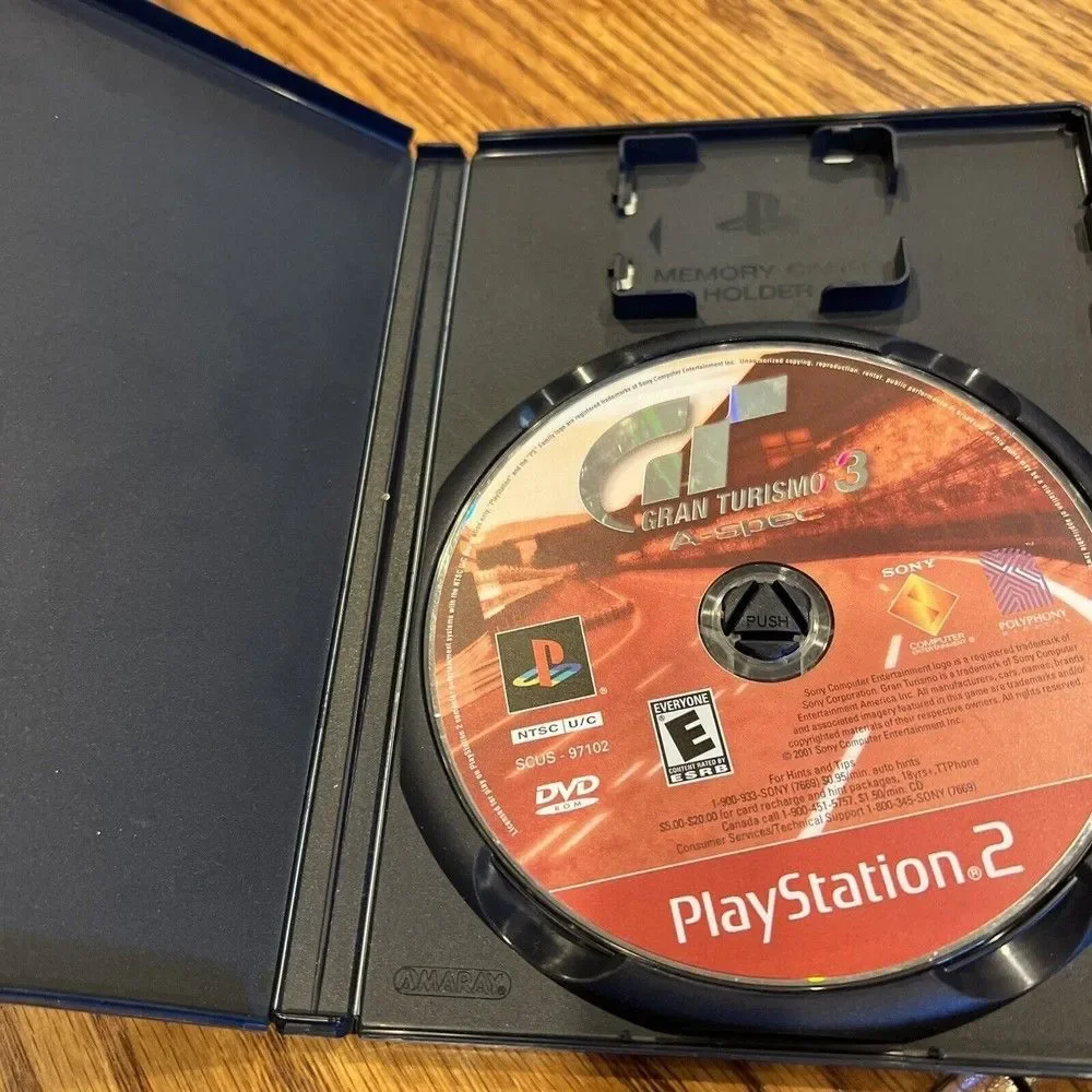PS2 GRAN TURISMO 3 A-SPEC SONY PLAYSTATION 2 VIDEO GAME NO MANUAL TESTED WORKING